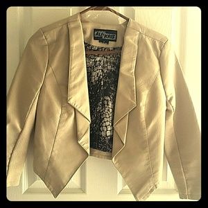 Leather blazer